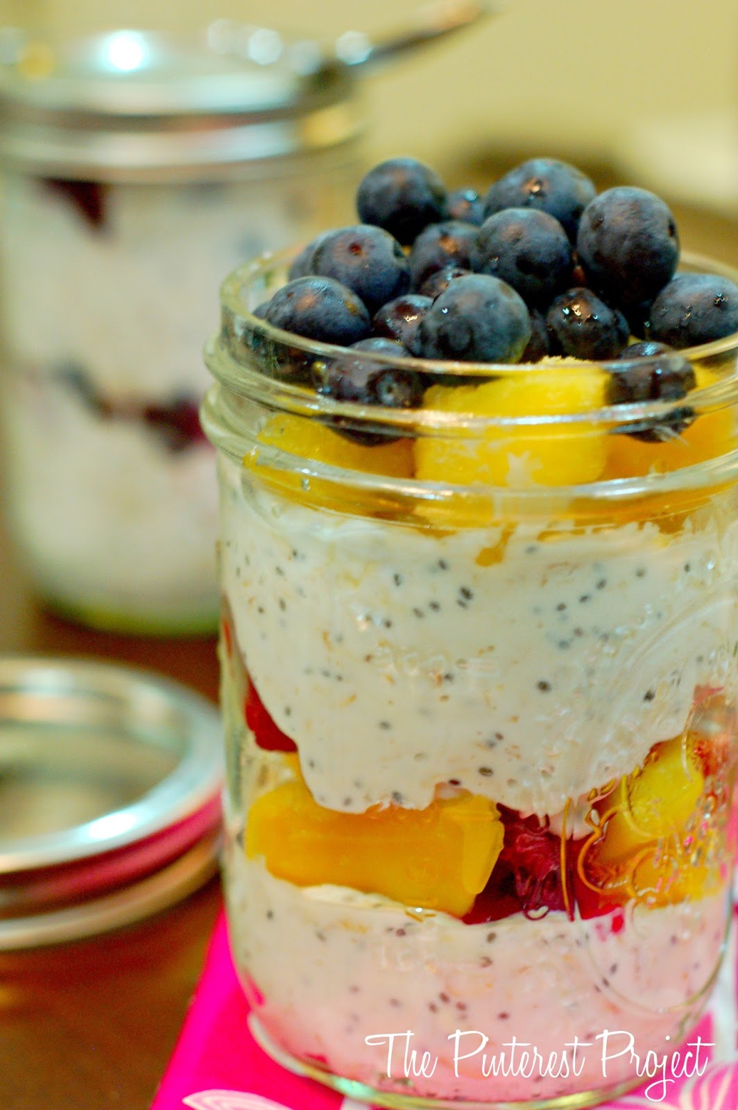 Overnight Fruit & Yogurt Parfaits | The Pinterest Project