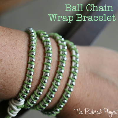 DIY Ball Chain Wrap Bracelet