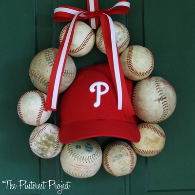 DIY Baseball Wreath